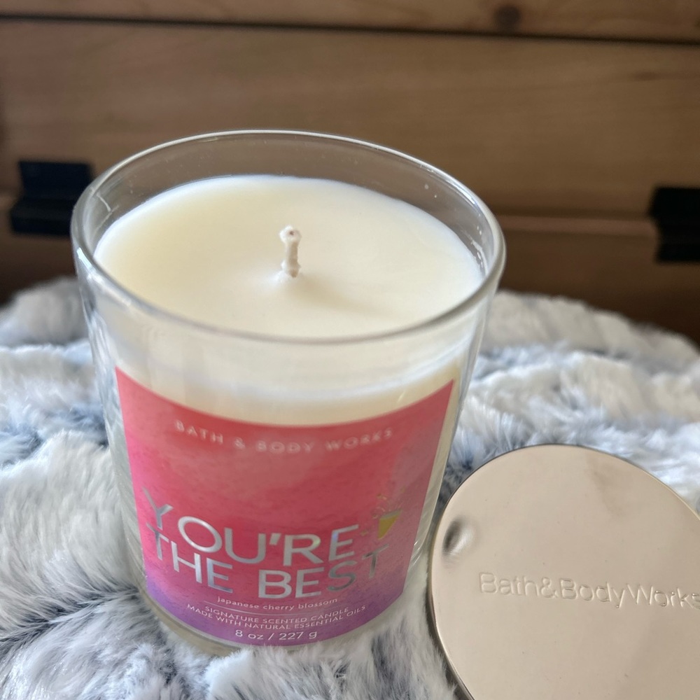 ♥️SALE! NIB Bath & Body works- Japanese Cherry Blossom single wick candle!